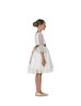 Ivory Polka Dot Tulle Lace Fantastic Flower Girl Dress